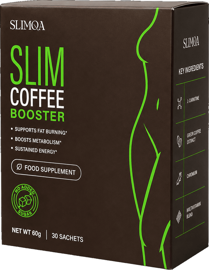 Purkki Slimqa Slim Coffee Booster, 30 pussia, 60 g